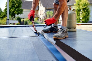 Flat Roofing in North Vassalboro, Maine by Sacred Builders LLC